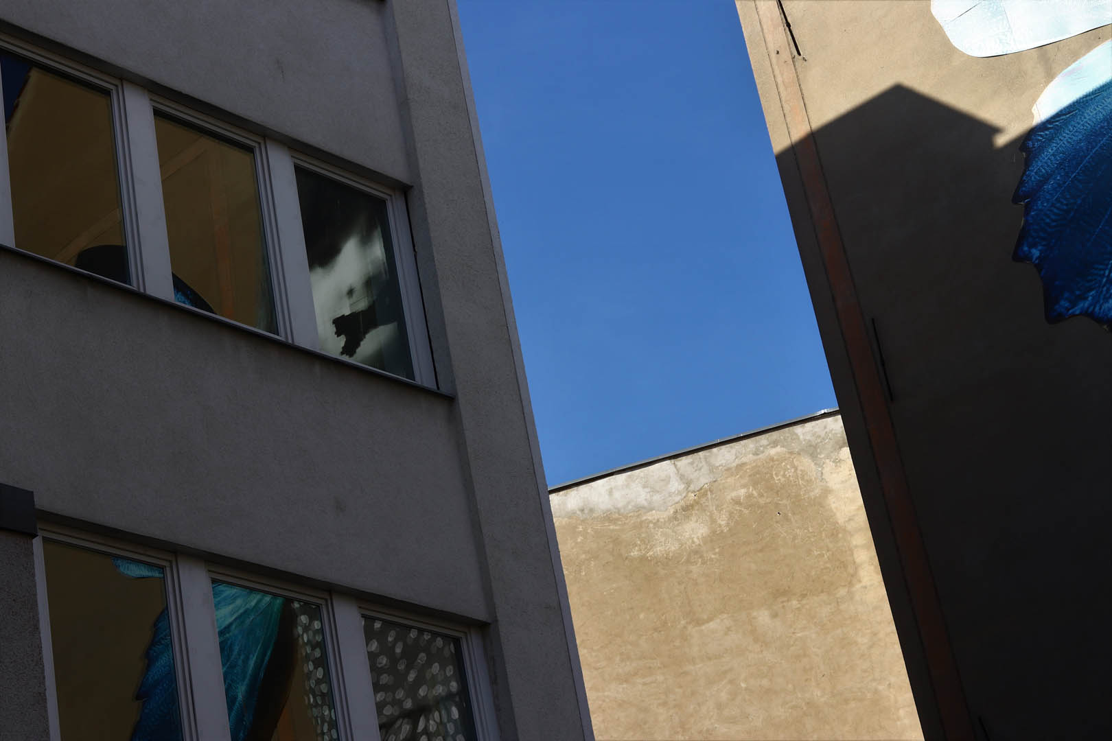 Geometrie, Architektur und Street Art, Berlin, Deutschland, 2019